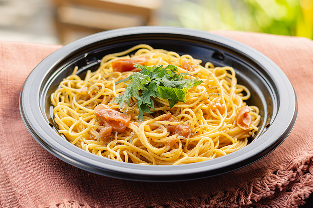 梅干しとしらすと大葉の和風パスタ 単品の画像