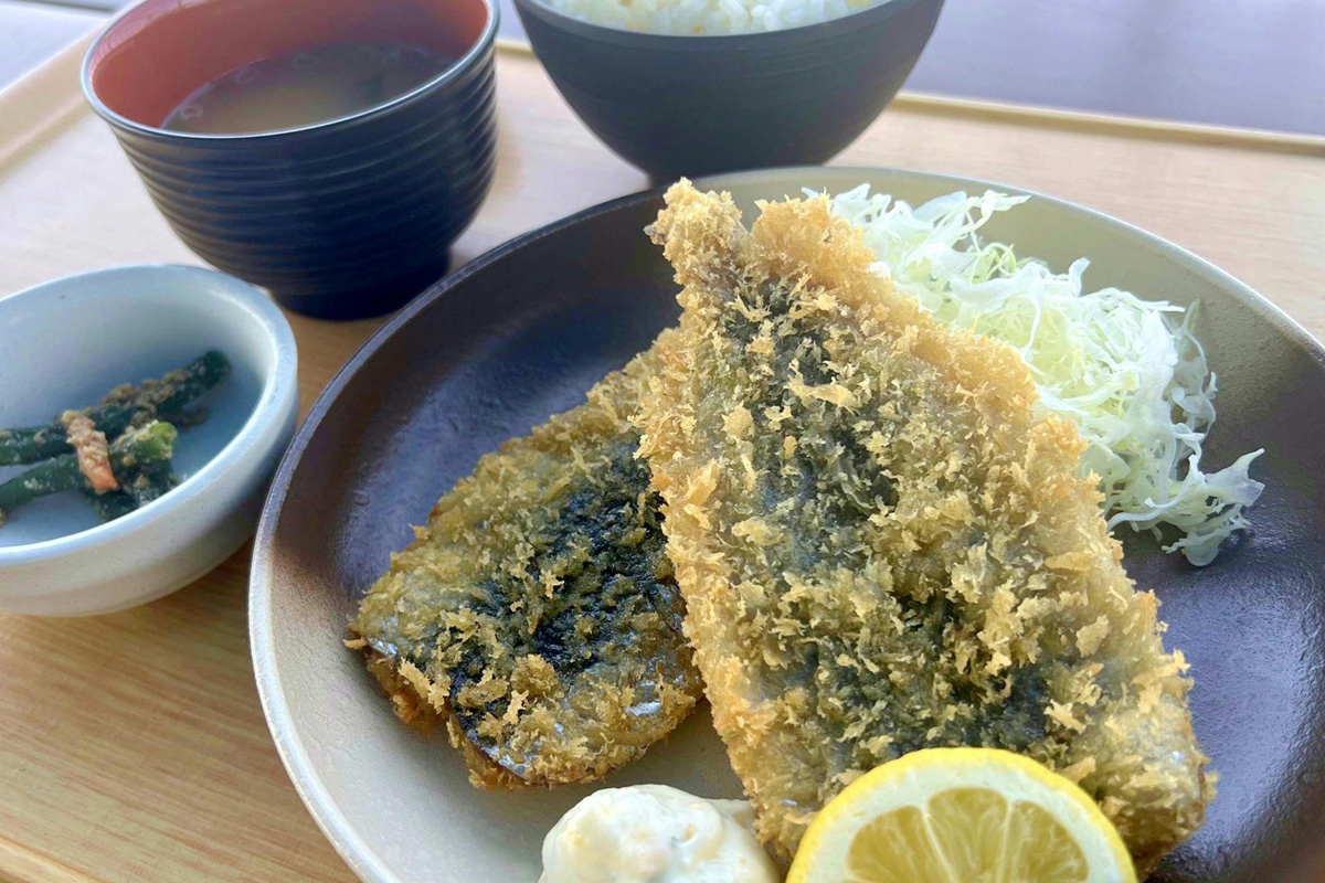 いわしフライ定食の画像